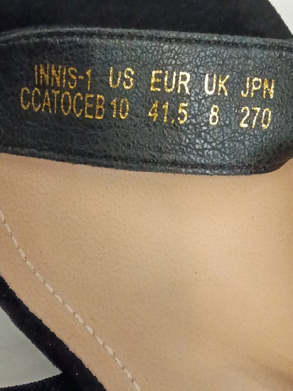 Dream Pairs INNIS-1 Black Faux Suede Wedge Sandals Women's Size 10 - Picture 7 of 7